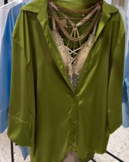 Camisa de satén