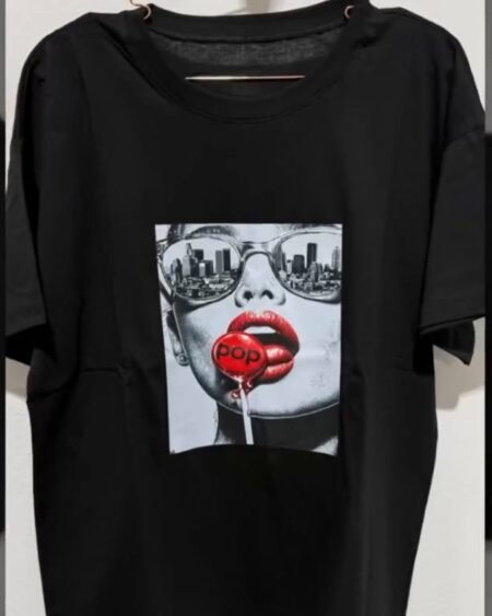 Remera oversize estampada