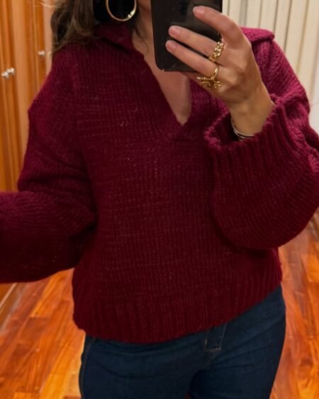 Sweater cuello polo