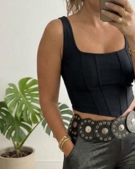 Top corset Negro