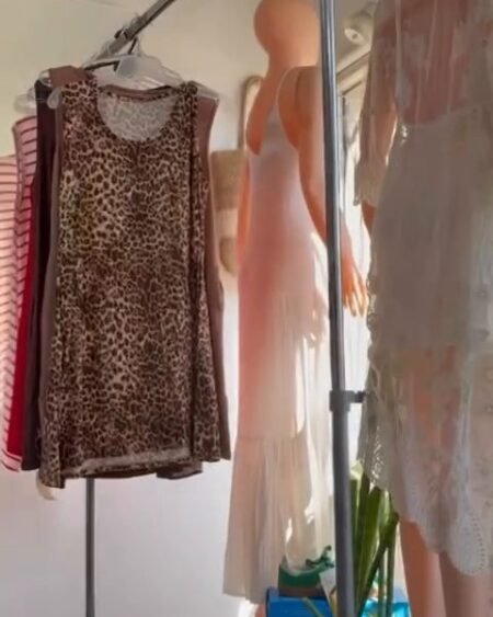 Vestido solero con botones
